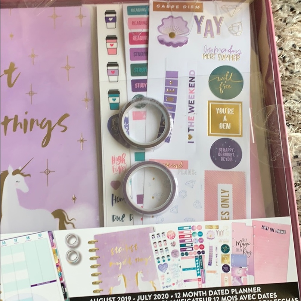 The happy planner student unicorn planner - Picture 7 of 7